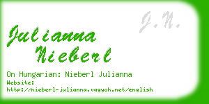 julianna nieberl business card